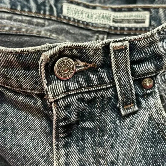 Levi’s 512 Vintage Silver Tab Black Wash Straight Slim Jeans - Picture 7 of 7